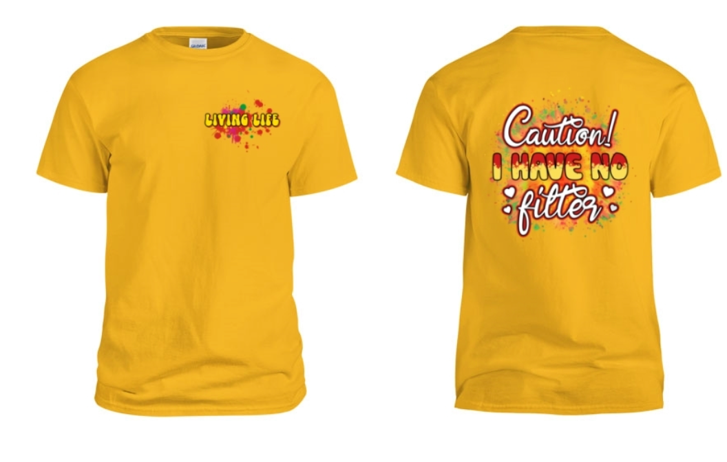 Living life short sleeve tee