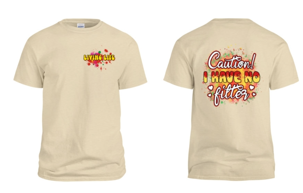 Living life short sleeve tee