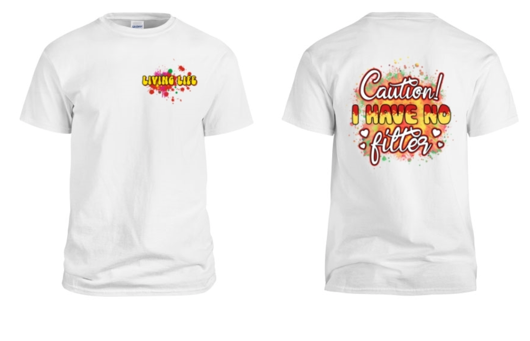 Living life short sleeve tee
